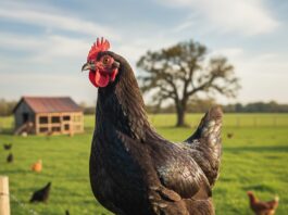 Criando gallinas en el pueblo, como toda la vida
