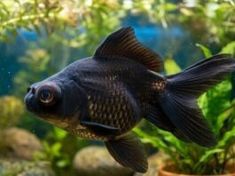 Cómo cuidar peces telescopicos de agua fría (sin torturarlos) Pez telescopico negro, una variedad preciosa de agua fría.